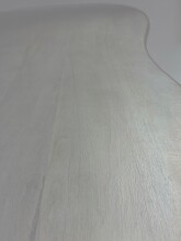 Schreibtisch >WL7.785< in Mango Weiß, Massivholz - 180x90x75cm (LxBxH)