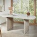Schreibtisch >WL7.785< in Mango Weiß, Massivholz - 180x90x75cm (LxBxH)