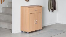 Schuhkommode >WL7.786< in Buche Dekor, Holzwerkstoff - 60x75x30cm (BxHxT)