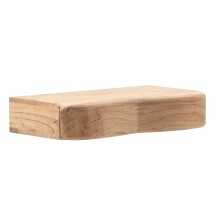 Nachttisch >WL7.841< hängend, mit Fach, Akazie, Massivholz - 40x8x20cm (BxHxT)