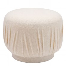 Sitzhocker >WL7.788< in creme, Bezug: Stoff - 40x50cm (HxD)
