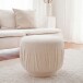 Sitzhocker >WL7.788< in creme, Bezug: Stoff - 40x50cm (HxD)