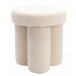 Sitzhocker >WL7.789< in creme, Bezug: Teddystoff - 45x40cm (HxD)