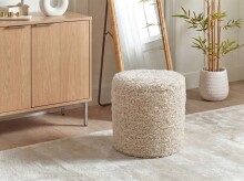 Pouf >WL7.793< in Beige, Bezug: Stoff - 45x40cm (HxD)