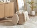 Pouf >WL7.793< in Beige, Bezug: Stoff - 45x40cm (HxD)