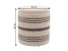 Pouf >WL7.794< in Beige, Bezug: Stoff - 45x40cm (HxD)
