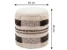 Pouf >WL7.796< in Beige, Bezug: Stoff - 45x40cm (HxD)