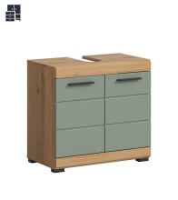 Waschbeckenunterschrank >Scout< in Eiche Dekor /...