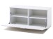 Garderoben-Set >Gandia< in Weiss / Wotan Eiche Dekor - 117x196x38 (BxHxT)