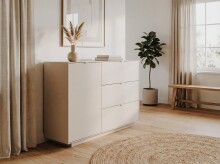 Sideboard >Sivas< in Sand, Holzwerkstoff -...