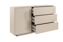 Sideboard >Sivas< in Sand, Holzwerkstoff - 160x90x37,5cm (BxHxT)