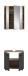 Badezimmer-Set >Ice< in Nox Oak Dekor / Schwarz - 60x185x30cm (BxHxT)
