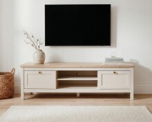 Lowboard >Bergen< in samt / Dekor Artisan Eiche - 160x45x40 (BxHxT)