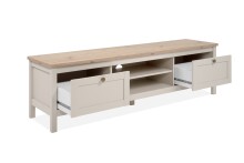 Lowboard >Bergen< in samt / Dekor Artisan Eiche - 160x45x40 (BxHxT)