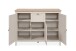 Sideboard >Bergen< in samt / Dekor Artisan Eiche - 120x90x40 (BxHxT)