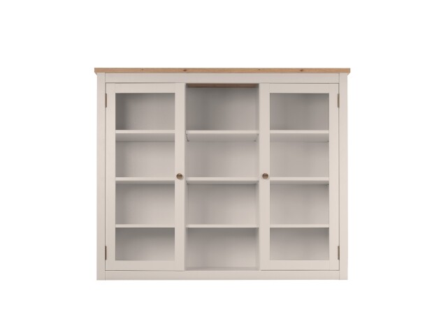 Buffetaufsatz >Bergen < in samt / Dekor Artisan Eiche - 119,5x100x40 (BxHxT)