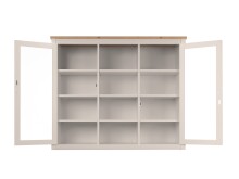 Buffetaufsatz >Bergen < in samt / Dekor Artisan Eiche - 119,5x100x40 (BxHxT)