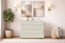 Sideboard >ONDA< in matt Kaschmir, Holzwerkstoff -...