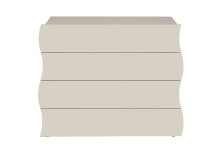 Sideboard >ONDA< in matt Kaschmir, Holzwerkstoff - 98x81,5x40 (BxHxT)