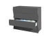 Sideboard >ONDA< in Matt Anthrazit, Holzwerkstoff - 98x81,5x40 (BxHxT)