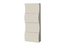 Schuhkipper >ONDA< in matt Kaschmir - 71x161,1x26,6 (BxHxT)