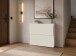 Schuhkipper >ONDA< in matt Kaschmir, Holzwerkstoff - 101x81,1x26,6cm (BxHxT)
