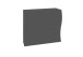 Schuhkipper >ONDA< in Matt Anthrazit, Holzwerkstoff - 101x81,1x26,6cm (BxHxT)