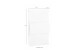 Schuhkipper >ONDA< in matt Kaschmir - 71x121,1x26,6 (BxHxT)
