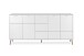 Sideboard >Soma< in weiß / Dekor Eiche, Holzwerkstoff - 190x90x40cm (BxHxT)