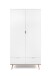 Kleiderschrank >Göteborg< in weiß / Dekor Sonoma Eiche - 90x180x55 (BxHxT)