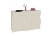 Sideboard >ONDA< in Matt Kaschmir, Holzwerkstoff - 129,7x81,2x40cm (BxHxT)