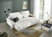 Big-Sofa >Wolve< 2x elektr. Verstellung, Aragon creme-weiss  - 280x108x118cm (BxHxT)