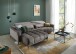 Ecksofa >Wolve< elektr. Sitzverstellung, Aragon dunkelgrau - 277x108x179cm (BxHxT)