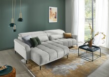 Ecksofa >Wolve< elektr. Sitzverstellung, Aragon...