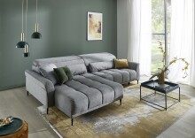 Ecksofa >Wolve< elektr. Sitzverstellung, Aragon...