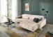 Ecksofa >Wolve< elektr. Sitzverstellung, Aragon beige - 277x108x179cm (BxHxT)