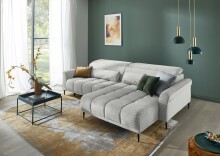 Ecksofa >Wolve< elektr. Sitzverstellung, Aragon...