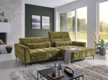 Ecksofa >Wolve< elektr. Sitzverstellung, Cremona 38...