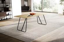 Esstischplatte >TI-0670< in Wildeiche massv geölt - 160x90 (LxB)