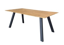 Tischgestell >TI-0670< in schwarz, Metall - 81x75x10cm (BxHxT)