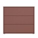 Kommode >ALICE SPRINGS< in Terrakottafarbig - 94,8x83,1x41,5cm (BxHxT)