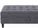 Hocker >Palermo< mit Stauraum, in anthrazit, Samt - 130x43x69cm (BxHxT)