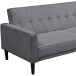 Schlafsofa >Aarhus< in Grau, Cord - 213x81x86cm (BxHxT)