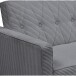 Schlafsofa >Aarhus< in Grau, Cord - 213x81x86cm (BxHxT)