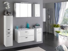 Spiegelschrank in weiß - 70x66x20cm (BxHxT)