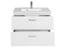 Waschtisch-Set >Bologna I< in Weiß aus MDF - 90x54x48cm (BxHxT)