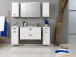 Waschtisch-Set >Bologna I< in Weiß aus MDF - 90x54x48cm (BxHxT)