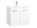 Waschtisch-Set >Bologna II< in Weiß aus MDF - 60x54x48cm (BxHxT)