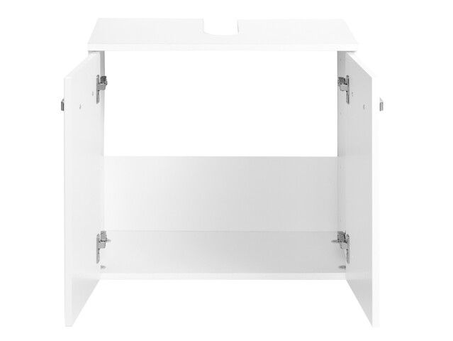 Waschbeckenunterschrank >Bologna III< in Weiß aus MDF - 60x54x35cm (BxHxT)