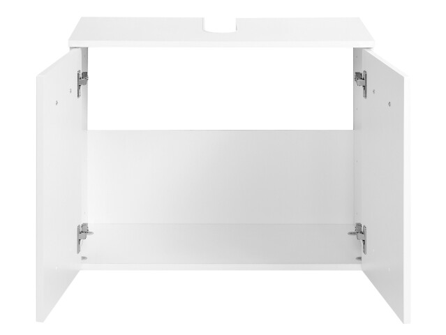 Waschbeckenunterschrank >Bologna III< in Weiß aus MDF - 70x54x35cm (BxHxT)